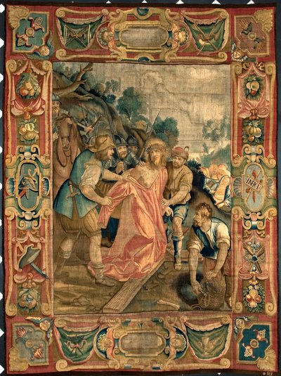 Christ is Robbed of His Clothes, Tapestry Made in the Manufactures of Brussels, 16th Century, Genoa, Musei di Strada Nuova by Belgian School