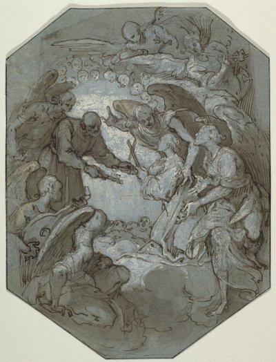 St. Peter and the Angels Receive a Soul in Paradise by Belisario Corenzio