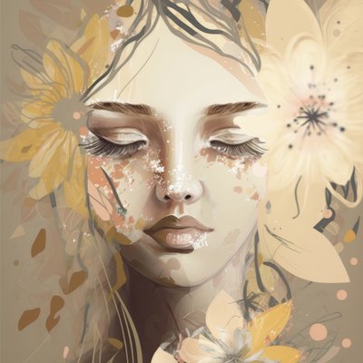 Ethereal Floral Portrait by Bella Eve