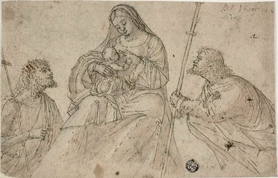Virgin and Child with Saints John the Baptist and Roch by Benedetto Carpaccio