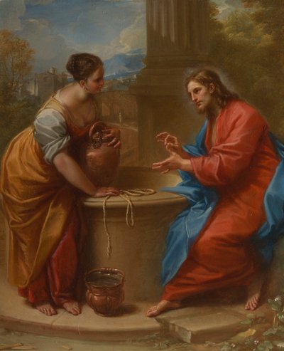 Christ and the Woman of Samaria by Benedetto Luti