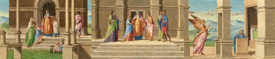 The Presentation and Marriage of the Virgin, and the Annunciation by Benedetto Rusconi