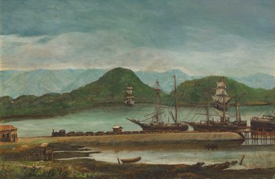 Port of Santos, SP, 1888 by Benedito Calixto