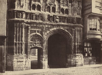 Christchurch Gateway, Canterbury, 1854, Printed 1857 by Benjamin Brecknell Turner