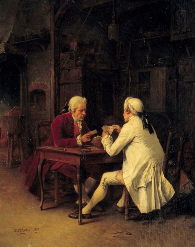 Card Players by Benjamin Eugene Fichel