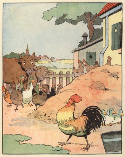 Illustration for Chantecler by Benjamin Rabier by Benjamin Rabier