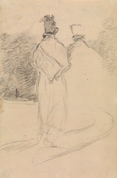 Rear View Study of a Man Walking by Benjamin Robert Haydon