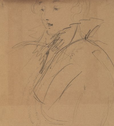Upper Body Study, of a Woman in a High Collar by Benjamin Robert Haydon