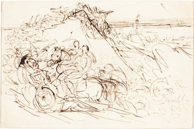Xenophon and the Greeks Sighting the Sea (recto) by Benjamin Robert Haydon