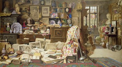 Armour, Prints, Pictures, Pipes, China (All Crackd) Old Rickety Tables, and Chairs Broken Backd by Benjamin Walter Spiers