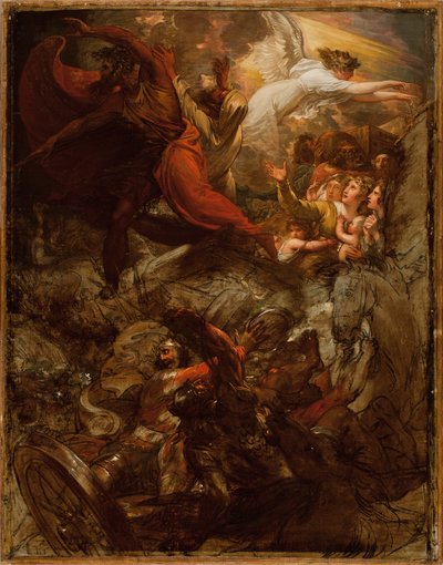 Pharaoh and His Host Lost in the Red Sea by Benjamin West