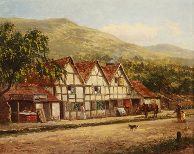 The Old Blacksmiths Shop, Great Malvern, 1871 by Benjamin Williams Leader