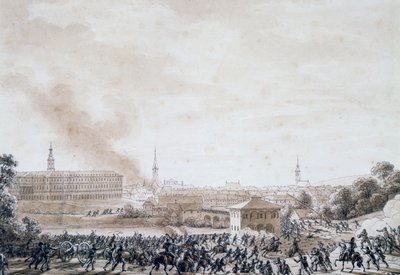 French attack on city of Weimar, October 14 by Benjamin Zix