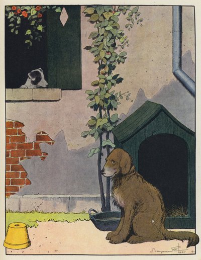 Two Dogs by Benjamin Rabier