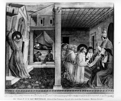 Pope Innocent III Approving the Rule by Benozzo di Lese di Sandro Gozzoli