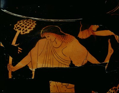 Attic Red-Figure Stamnos Decorated with a Scene of a Maenad Tearing Apart Pentheus in a Dionysiac Sacrifice, Found at Cerveteri by Berlin Painter
