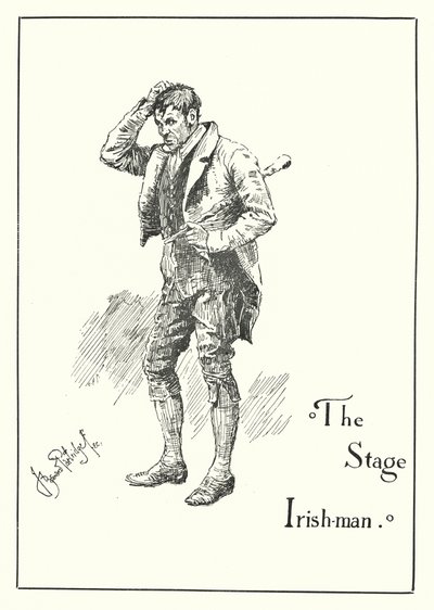 The Stage Irishman by Bernard (after) Partridge