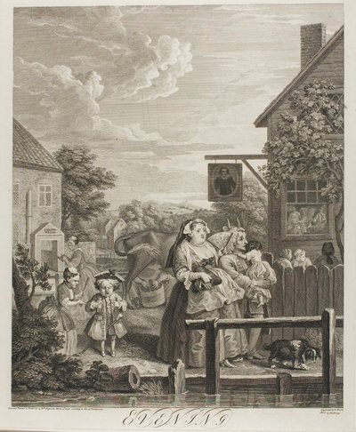 Evening, plate three from The Four Times of the Day by Bernard Baron