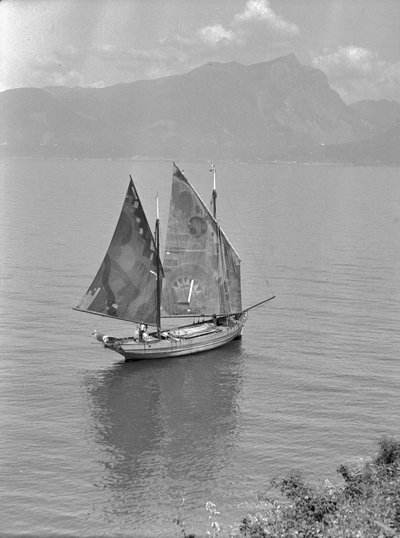 Sail boat in the Bosphorus, Turkey by Bernard F. Rogers