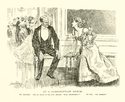 At a Subscription Dance by Bernard Partridge