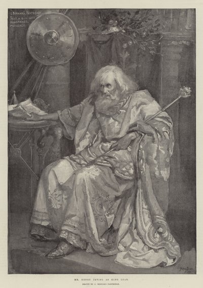 Mr Henry Irving as King Lear by Bernard Partridge