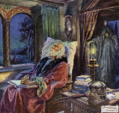 Scene from Rabbi Ben Ezra by Robert Browning by Bernard Partridge