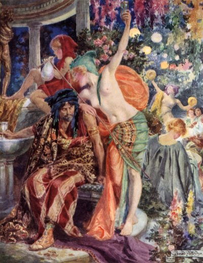 Scene from Rabbi Ben Ezra by Bernard Partridge