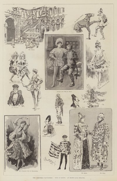The Christmas Pantomimes, Puss in Boots, at Drury-Lane Theatre by Bernard Partridge