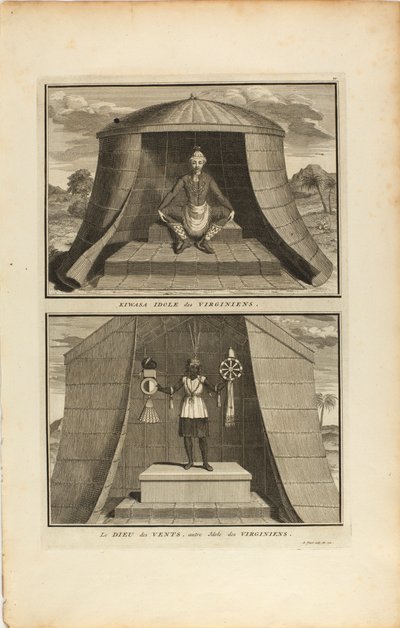 Kuvasa Idol of the Virginians/The God of Winds, Another Idol of the Virginians by Bernard Picart
