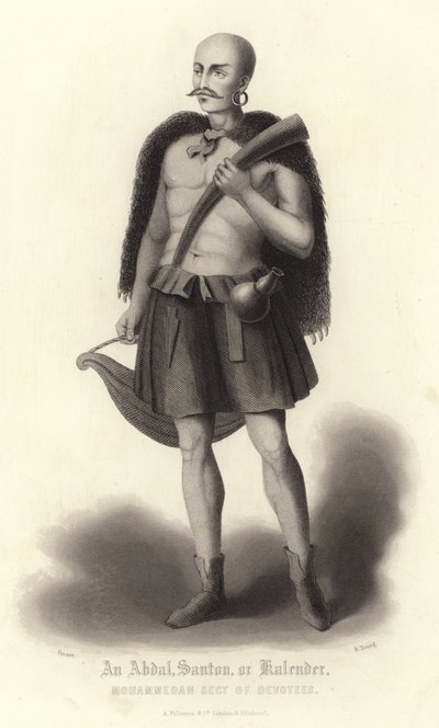 Portrait of an Abdul, Santon or Kalender by Bernard Picart
