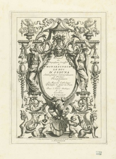 Title Print for the Series of Plates of the State Coach of the Duke of Ossuna, 1713 by Bernard Picart