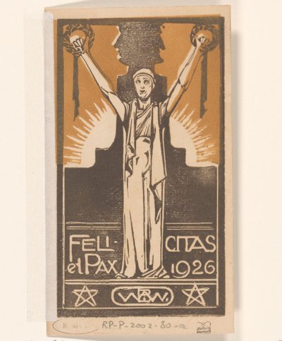 Felicitas et Pax 1926 by Bernard Willem Wierink