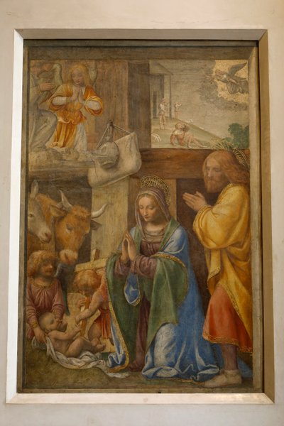 Nativity and adoration of the shepherds, c. 1520-1525 by Bernardino Luini