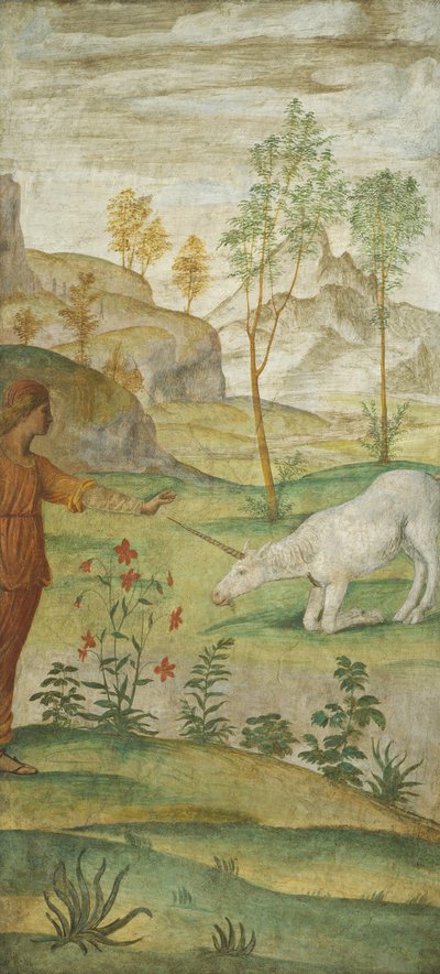 Procris and the Unicorn, c.1520-1522 by Bernardino Luini