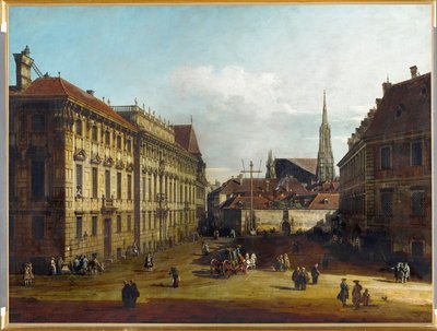 Lobkowitzplatz in Vienna, Austria by Bernardo Bellotto