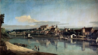 View of Pirna from the right bank of the Elbe, c1753 by Bernardo Bellotto