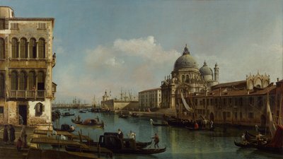 View of the Grand Canal: Santa Maria della Salute and the Dogana from Campo Santa Maria Zobenigo, c.1743 by Bernardo Bellotto