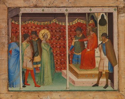 Saint Reparata before the Emperor Decius by Bernardo Daddi