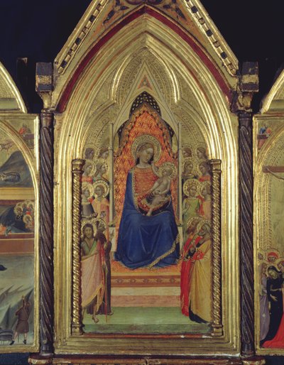 Triptych of the Virgin and Child Enthroned by Bernardo Daddi