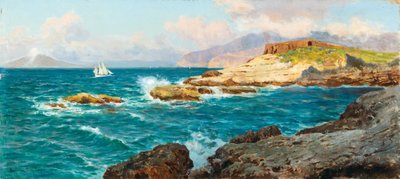 Sailing Ships off the Coast of Capri by Bernardo Hay