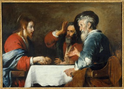 Christ at Emmaus by Bernardo Strozzi
