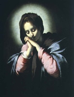 Madonna in Adoration by Bernardo Strozzi