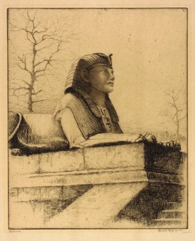 Sphinx, Thames, London by Bertha E. Jaques