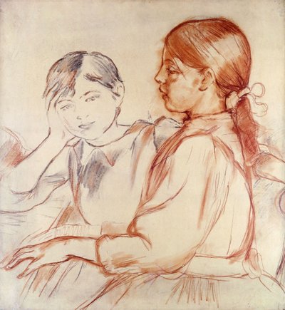 Julie Manet and Jeannie Gobillard at the Piano by Berthe Morisot