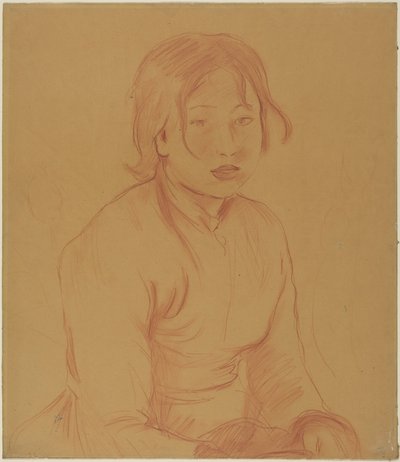 Peasant Girl by Berthe Morisot