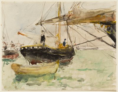 The Front of a Yacht by Berthe Morisot