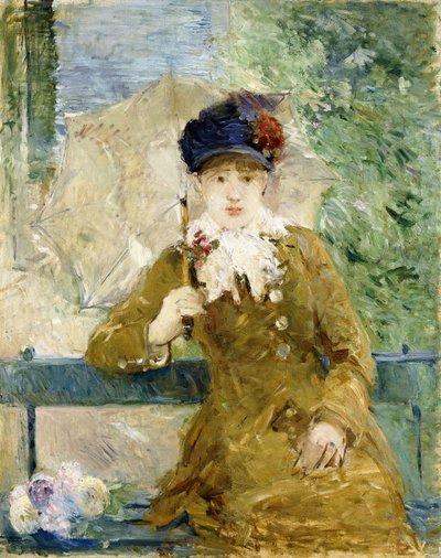 Woman with an Umbrella by Berthe Morisot