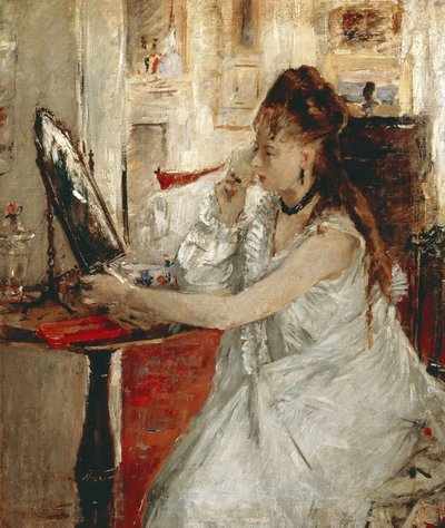 Young Woman Powdering Her Face by Berthe Morisot