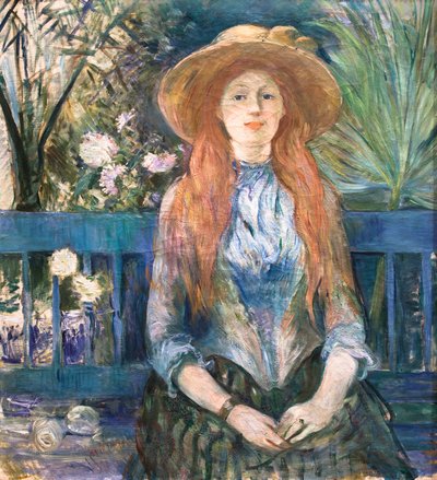 Young girl in a park, 1888 by Berthe Morisot