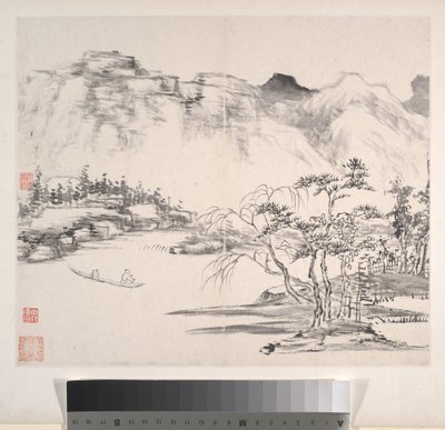 Landscapes, dated 1814 by Bingshou Yi
